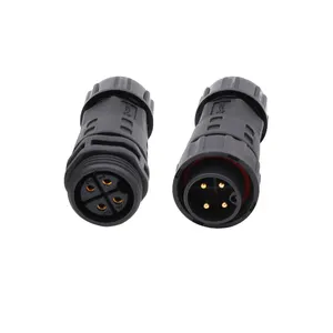 AOHUA M20 4 PIN Power Cable Joint Assembly Male Female Waterproof Connector For Outdoor