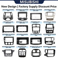 Frame Radio Mobil 9.7 Inch Warna Hitam Terlaris untuk Mitsubishi V73 Pajero 2004-2011, Frame Radio Android, Frame Stereo Mobil