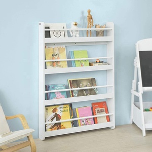 Étagère <span class=keywords><strong>murale</strong></span> moderne nordique en bois blanc pour enfants, étagère de rangement pour livres d'enfants, étagère pour enfants - Product Image 4