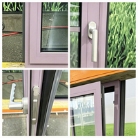 Fenêtres à battants et à bascule en aluminium certifiées Energy Star, triple vitrage isolant, fenêtres en aluminium sur mesure pour projets de villas