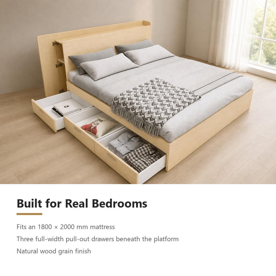 Led Poster Alibaba Double Bed Modern Wood Bed Frame Melamine Faced Plywood Flat Pack ...