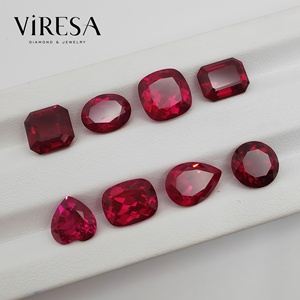 Viresa 批发实验室培育红宝石 鸽血红 1.0 至 19.5 毫米 圆形明亮式切割 合成实验室创造红宝石刚玉宝石 - Product Image 2