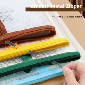 Sac de rangement portable en maille format A3 pour l'art - Pochette multifonctionnelle épaisse, imperméable et transparente - Product Image 2