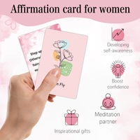 Cartes d'affirmation Cartes quotidiennes de motivation et d'inspiration pour femmes Coffret cadeau de renforcement de la confiance en soi rose avec activités d'état d'esprit