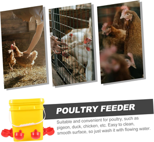 Caliente <span class=keywords><strong>DIY</strong></span> plástico pollo alimentador cubos aves de corral Auto comederos bebederos de animales para pollo - Product Image 5