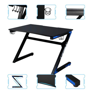 Mát Z hình dạng màu đen chơi game Bảng PC Bàn cho thanh niên nghiên cứu bảng Bàn máy tính - Product Image 4