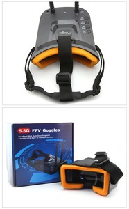 แว่นตา FPV รุ่น <span class=keywords><strong>VR009</strong></span> พลาสติก 5.8G ส่งภาพแบบไร้สาย เสาอากาศคู่ 40CH จอแสดงผล 3 นิ้ว 480X320 สำหรับเครื่องบินครอสซิ่ง ผลิตในจีน - Product Image 3