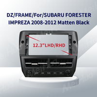 Meihua 12.3 inci Fascia Mobil & Pemutar DVD Mobil Bingkai Hitam untuk SUBARU FORESTER IMPREZA 2008-2012 dengan Kabel Harness