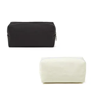 Custom Eco-friendly impermeável Tyvek Maquiagem Bolsa Leve Dupont Paper Zipper Cosmetic Bag