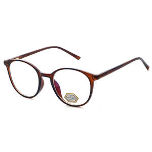 Lunettes de vue rondes rétro grises à monture complète, protection anti-lumière bleue, unisexe adulte 314 - Product Image 1