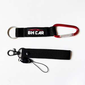 Porte-clés en tissu brodé fantaisie de haute qualité, porte-clés personnalisé brodé, porte-clés promotionnel en polyester et nylon, personnalisé - Product Image 2