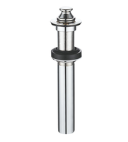 Robinet de vidange clic-clac pour lavabo de salle de bain, accessoires de vidange chromés avec tuyau de drainage, design moderne pour usage hôtelier