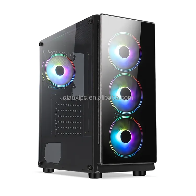 Mới nhất giữa tháp ATX gabinete gamer chơi game PC Tủ nhôm máy tính Micro trường hợp ATX PC