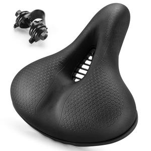 <span class=keywords><strong>Selle</strong></span> <span class=keywords><strong>de</strong></span> siège <span class=keywords><strong>de</strong></span> <span class=keywords><strong>vélo</strong></span> en mousse à mémoire <span class=keywords><strong>de</strong></span> forme en cuir imperméable universelle confortable - Product Image 1