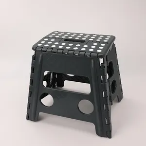 Factory sale to Plastic Folding Step Stool with handle indoor or out door