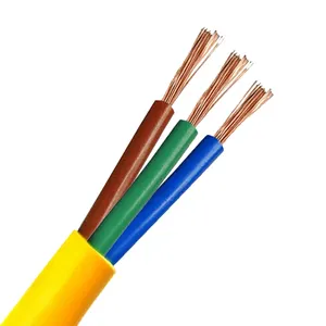 0.5MM2 1.0MM2 ELECTRICAL WIRE PURE COPPER 3 CORE POWER CABLE