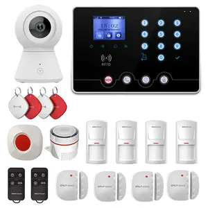 433mhz Tuya Support Ios And Android App Remote Control With Alexa Wireless Wifi Gsm 4g Smart Home Security Alarm System