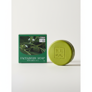 Muro Noni Green Tea Soap 90g High Quality Face Wash Model Daiso0270 - Product Image 2