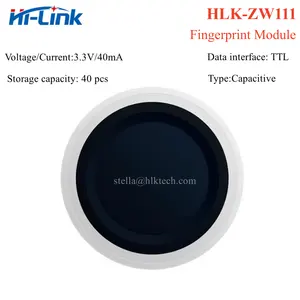 HLK-ZW111 bán dẫn vân tay mô-đun chế biến điện dung vân tay với công suất thấp ngón tay phát hiện 40pcs ngón tay zw111
