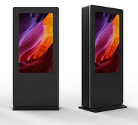 Affichage numérique OLED Alihh 55 pouces, kiosque publicitaire intelligent sur pied, extérieur, IP55, étanche, 2000 cd/m, 1080p Full HD
