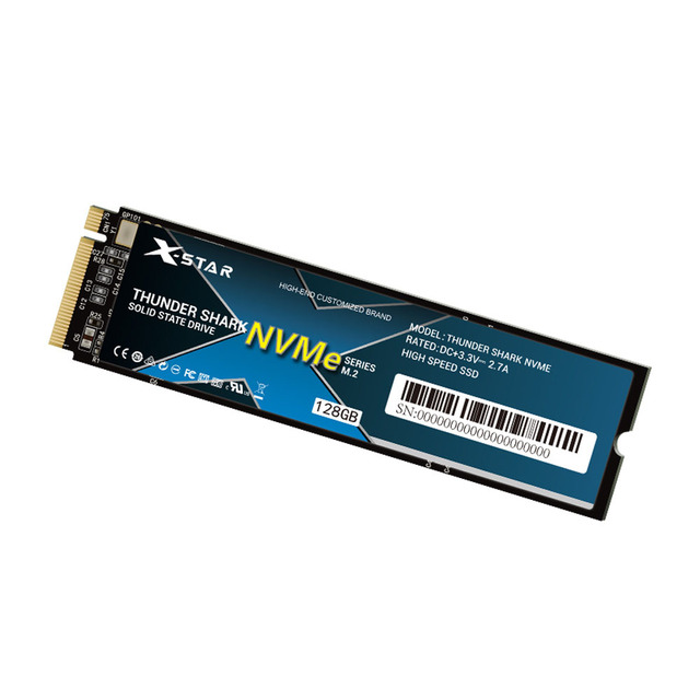 X-STAR Thunder Shark Good Quality OEM SSD M2 2280 128/256GB PCIe NVMe 3D NAND Flash 3-Year Warranty