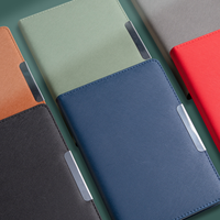 Carnet de notes en cuir pour affaires au format A5 personnalisable avec reliure à couverture rigide et cadeau d'impression de logo personnalisé