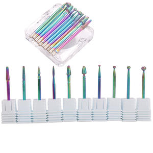 หัวเจียรเพชรเคลือบไฟฟ้า สีต่างๆ สำหรับทำความสะอาดขอบเล็บอย่างแม่นยำ และเตรียมผิวสำหรับทำเล็บแบบรัสเซีย - Product Image 1