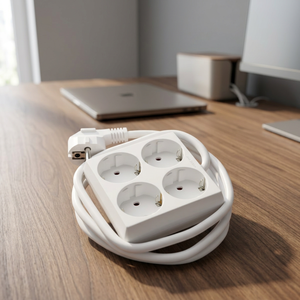 Enchufe múltiple cuadrado con 4 tomas, cable de 1,5 metros, 3680W, 16A (GSC 100005021) - Product Image 2
