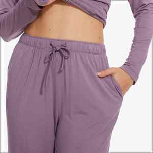 <b>Women's</b> Lace Spliced Knit Sleepwear Set Sexy Lounge Wear Sets <b>Women</b> <b>Pajamas</b> <b>for</b> <b>Women</b> Set Custom Logo Clothing Manufacturer - Product Image 3