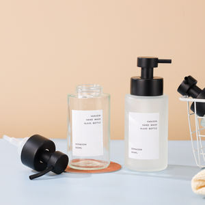 300毫升沐浴液洗手液沐浴露发泡肥皂玻璃瓶2包环保头发清洁可再填充泡沫凝胶瓶 - Product Image 4