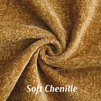Housse de coussin en chenille texturée douce en polyester de couleur unie