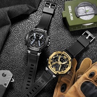 Reloj Deportivo Unisex SMAEL 8087, Cronómetro LED para Exteriores, Digital, Electrónico, Luminoso, Resistente al Agua 50 Bar, Alarma, Día/Fecha