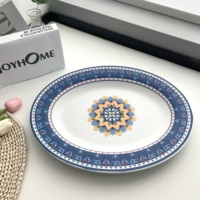 Assiette plate avec logo personnalisé Assiette ronde en plastique pour la cuisine Assiette en plastique RPET pour le restaurant