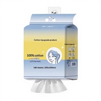 Serviette de toilette jetable murale en coton 100% de haute qualité pour bébé, douce, pour le soin personnel, fabriquée en Chine