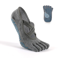 OED Femmes Pilates Yoga Cinq Doigts Chaussettes Toe Grip Chaussettes Yoga pour Débutants Cross Athletic Yoga Chaussettes