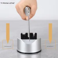 Artefact Home Kitchen's Special Multi-Functional Stainless Steel Suction Cup Holder Quick Outdoor Sharpening Tool 60/80 Grit for
