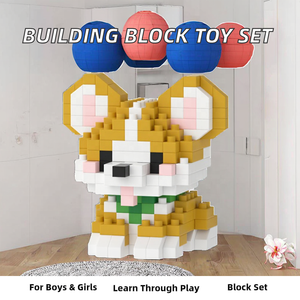 Jouet de construction éducatif en plastique ABS, ensemble de blocs de construction de 50 pièces, compatible avec les blocs de construction LEGO, jouet pour garçon - Product Image 2