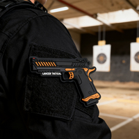 Patch en PVC Lancer Tactical Knightshade, emblème 3D en caoutchouc souple avec dos auto-agrippant
