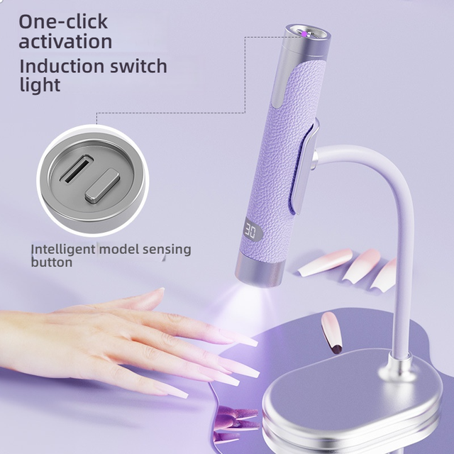 High Quality Rechargeable UV LED Gel Nail Lamp Portable Mini Table Dryer with New Ai Sensor Electric Power Supply Nail Lamp
