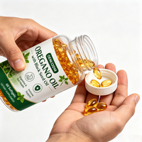 Capsules de gelée molle d'huile d'origan de qualité supérieure, 60 unités, pour la santé digestive et le renforcement immunitaire, complément alimentaire à base de plantes, qualité alimentaire, sans produits laitiers