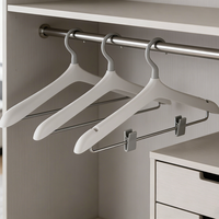 Cintre portable JUNTU personnalisé en ABS importé, gain de place, écologique, pour costumes, chemises, pantalons, jupes, maison et hôtel, anti-rayures