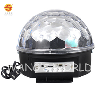 Lumières de boule disco LED contrôlées par téléphone portable USB, lumières de scène de fête, boule magique, lumière disco