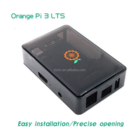 Oranye Pi 3 LTS papan ABS casing hitam