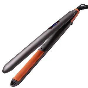 Hair Straightener Infrared Plasma Flat iron With Titanium Wide Floating Plates LCD Display Flat Iron For All Hair