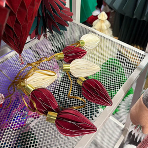 High Quality Handmade Paper Honeycomb <b>Light</b> Bulb <b>Garlands</b> - Product Image 1