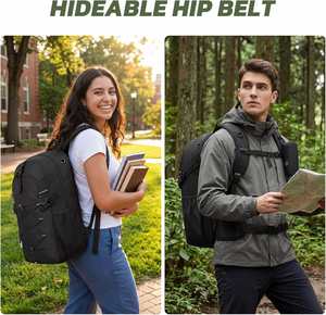 Sac à dos de randonnée et de voyage pour hommes et femmes, 25L, petit, léger, imperméable, pour le camping en plein air, avec système d'hydratation, pour le sport - Product Image 3