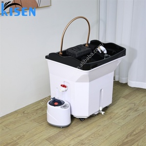 Kisen อ่างสปาหัวไม่มีท่ออ่างล้างมือพกพาสำหรับร้านเสริมสวยขนาดเล็ก - Product Image 2
