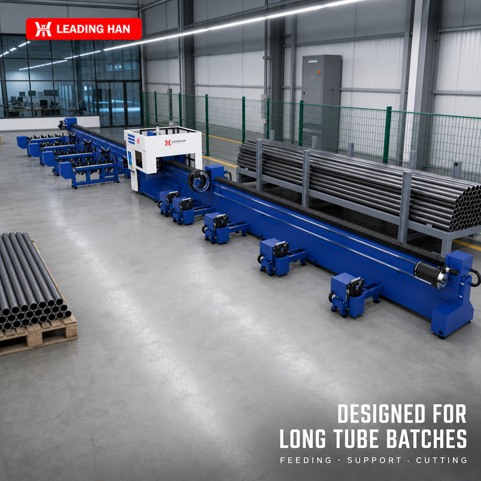 Heavy Duty Four-Chuck Fiber Laser Tube Cutting Machine for Round Square ...