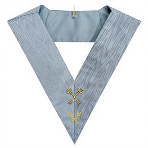COLLAR OFICIAL DE REGALIA MASÓNICO TESORERO DEL RITO MODERNO FRANCÉS - Product Image 1