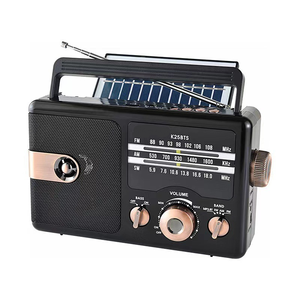 Rechargeable Factory Vintage Portable Solar Charging FM AM SW 3 Band Radio with BT Connection Bass Boost and <b>USB</b> TF MP3 Player - Product Image 4